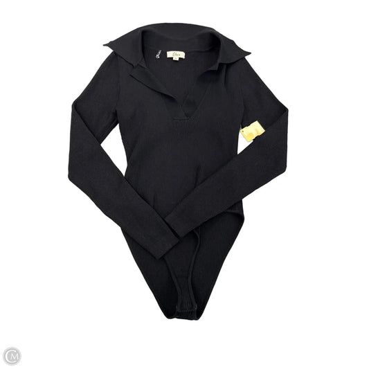 Top Long Sleeve By Elan In Black, Size: M
