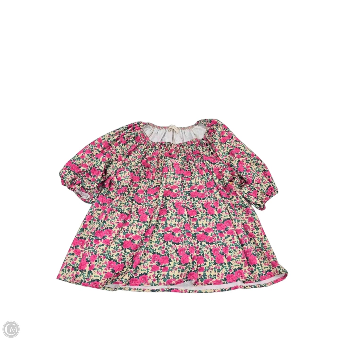 Top Short Sleeve By Cmf In Floral Print, Size: M