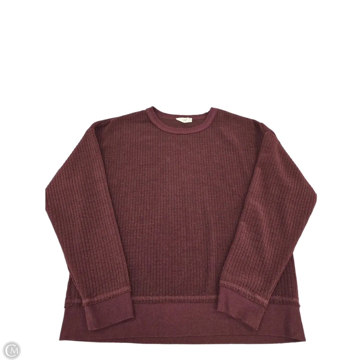 Top Long Sleeve By New In In Purple, Size: S