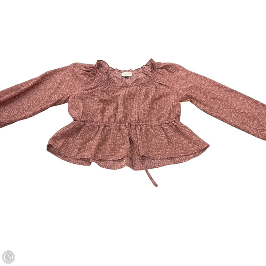 Top Long Sleeve By Universal Thread In Purple, Size: M