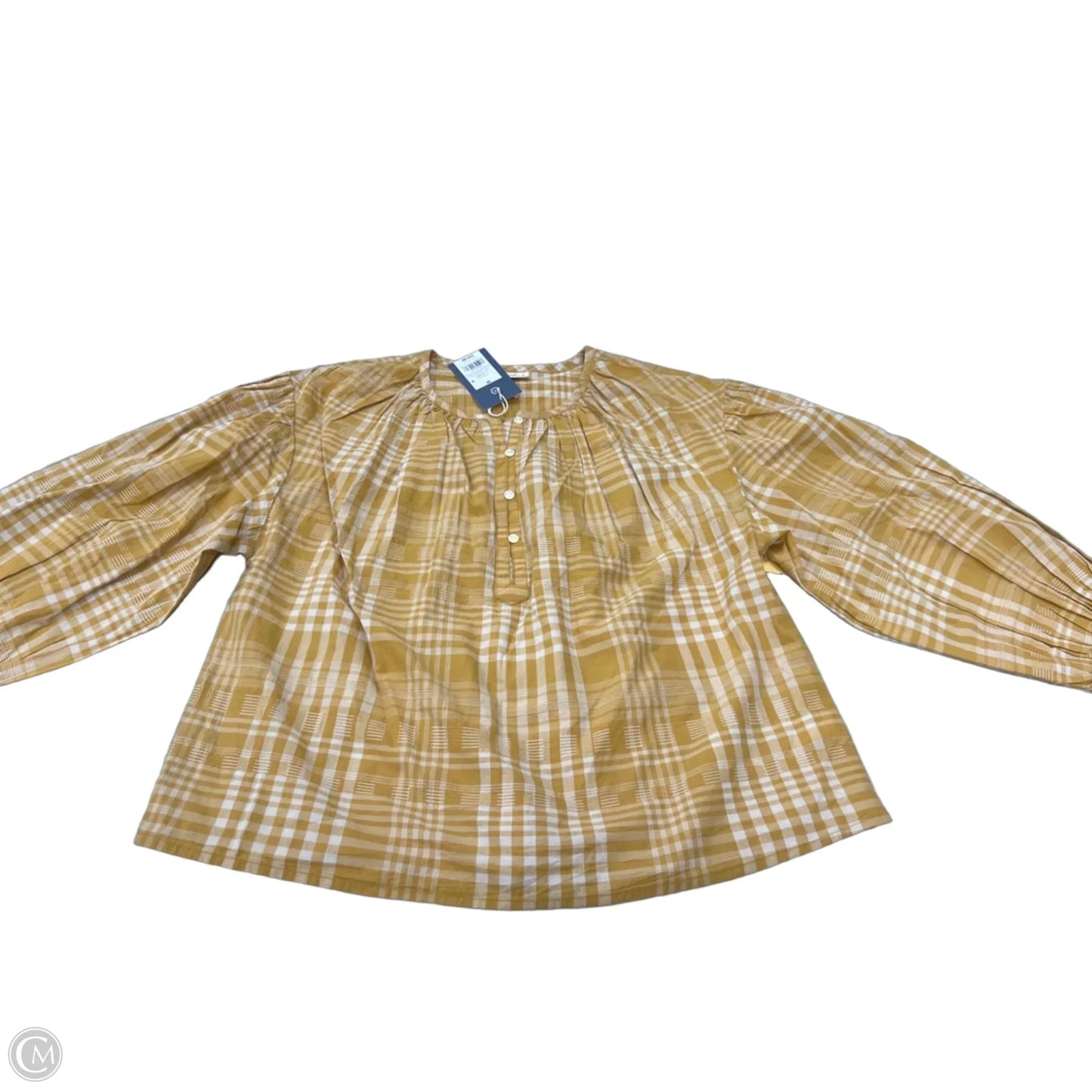 Top Long Sleeve By Universal Thread In Yellow, Size: M