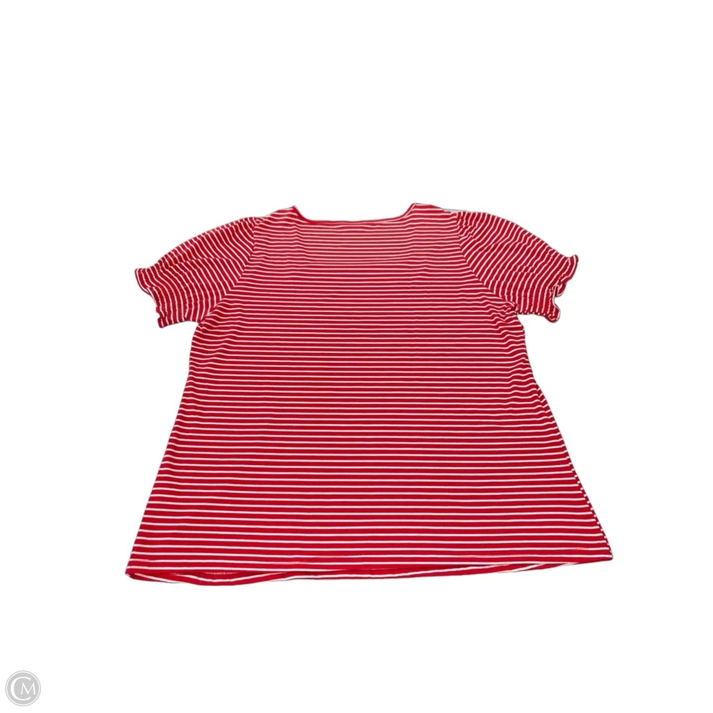 Top Short Sleeve Basic By Cmf In Striped Pattern, Size: Xxl