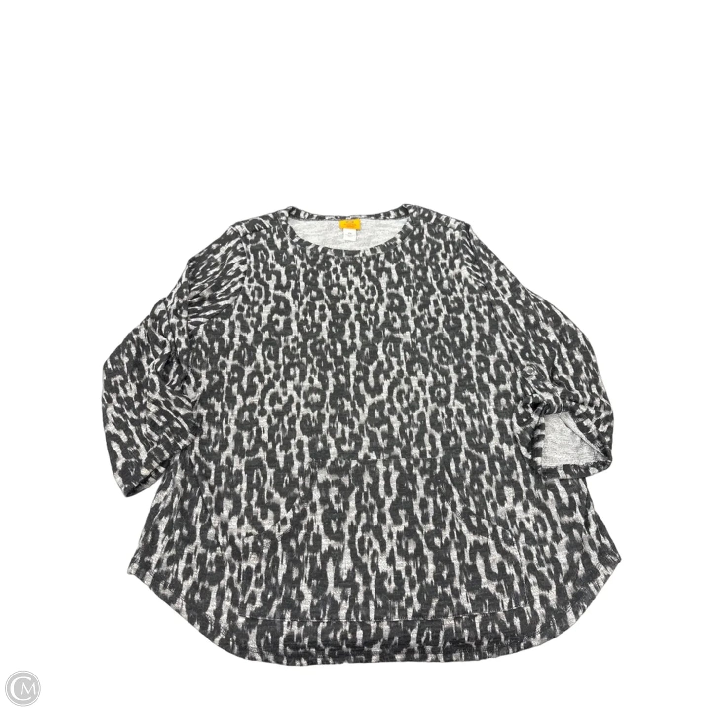Top Long Sleeve By Ruby Rd In Animal Print, Size: 2x
