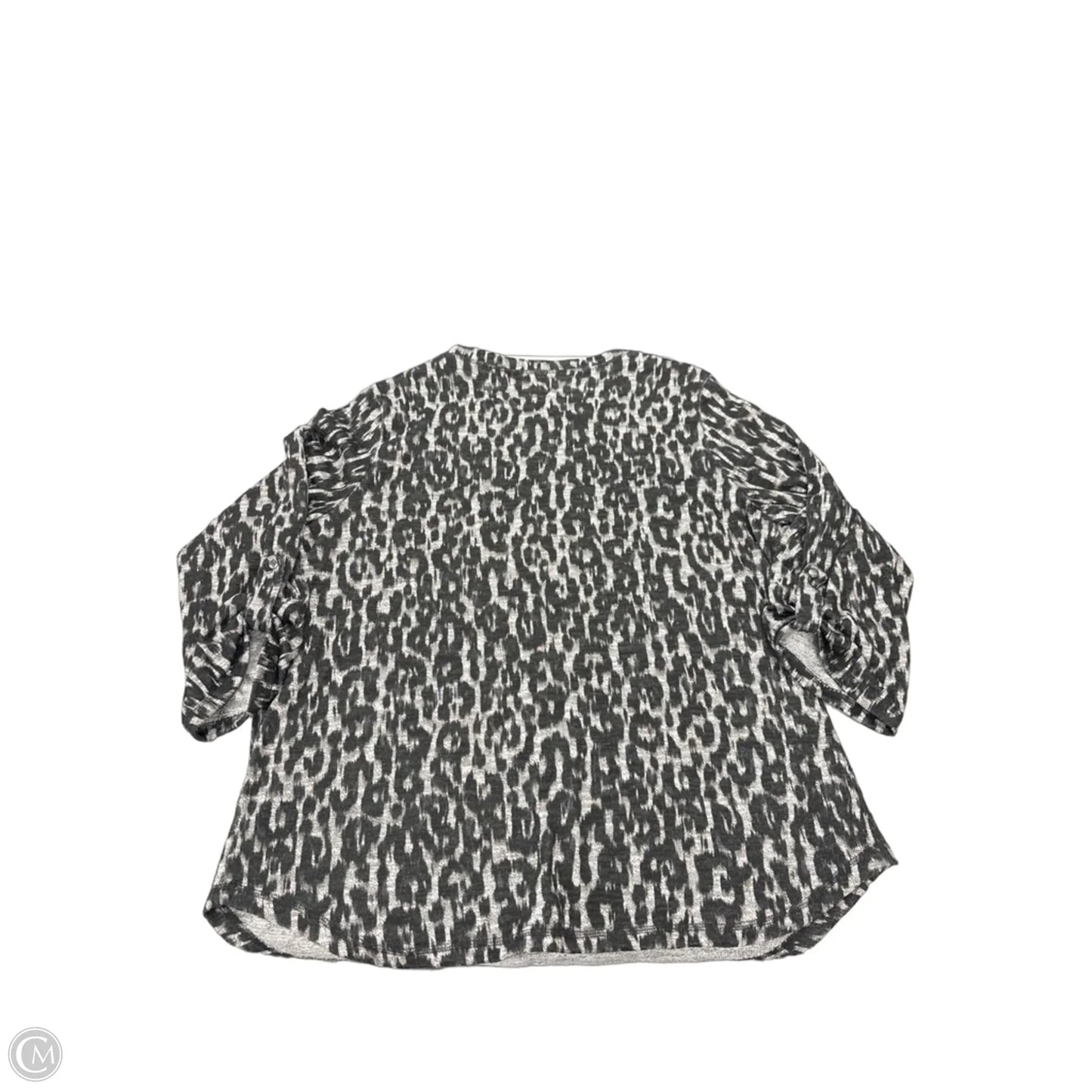 Top Long Sleeve By Ruby Rd In Animal Print, Size: 2x