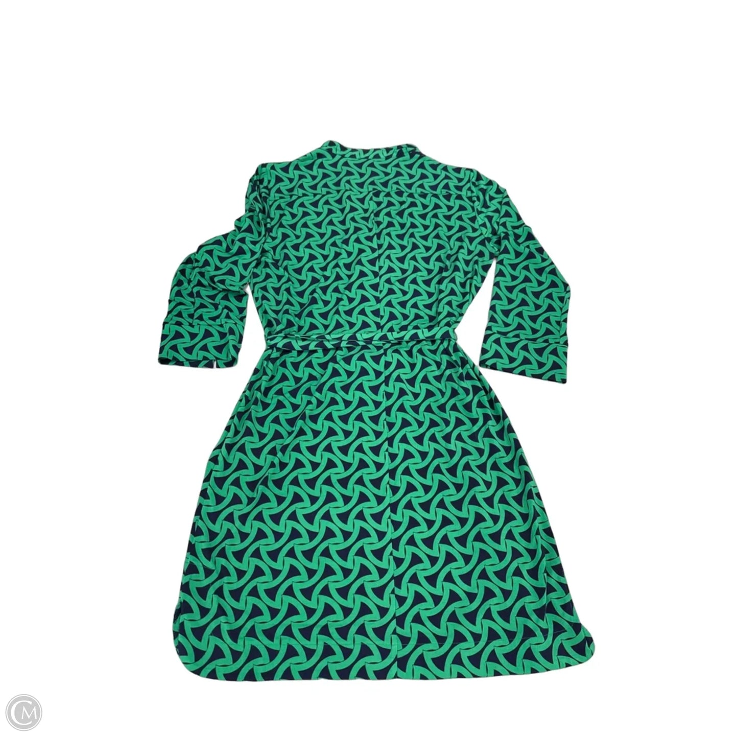 Dress Casual Midi By Donna Morgan In Blue & Green, Size: L
