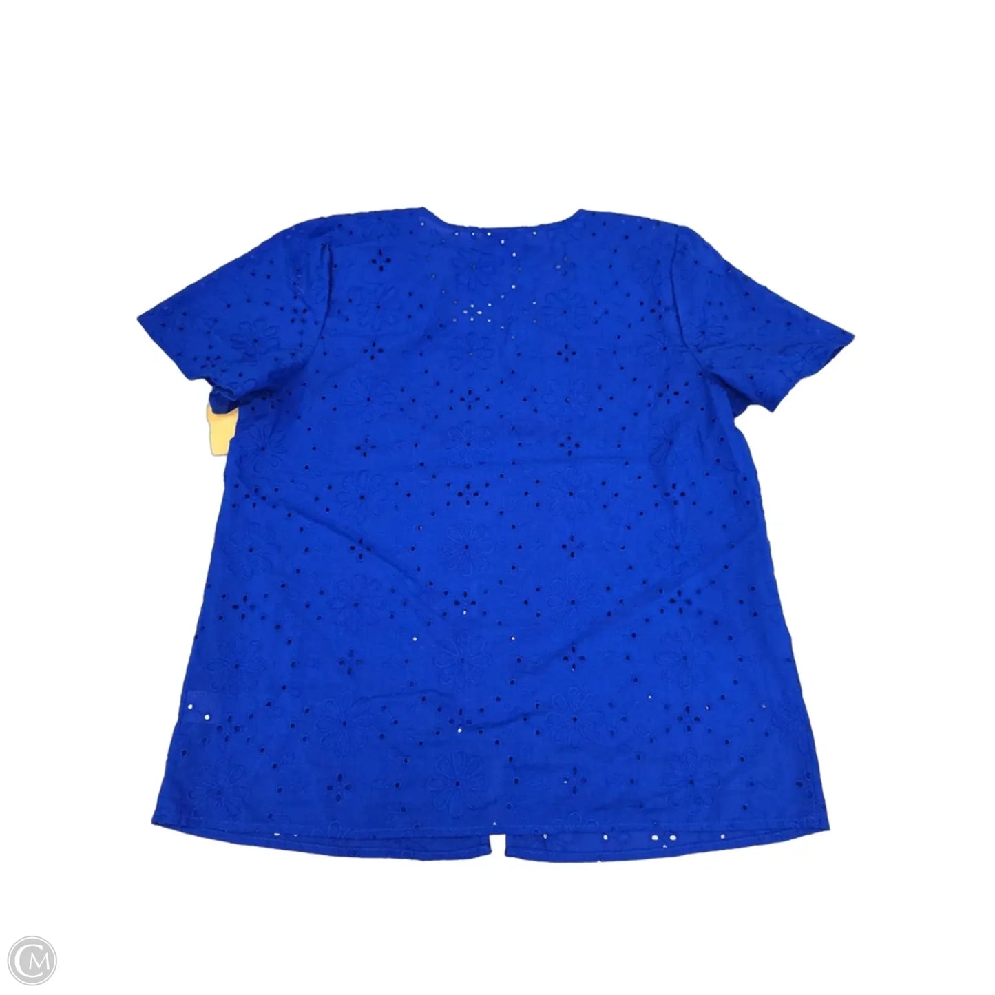 Top Short Sleeve By Liz Claiborne In Blue, Size: M