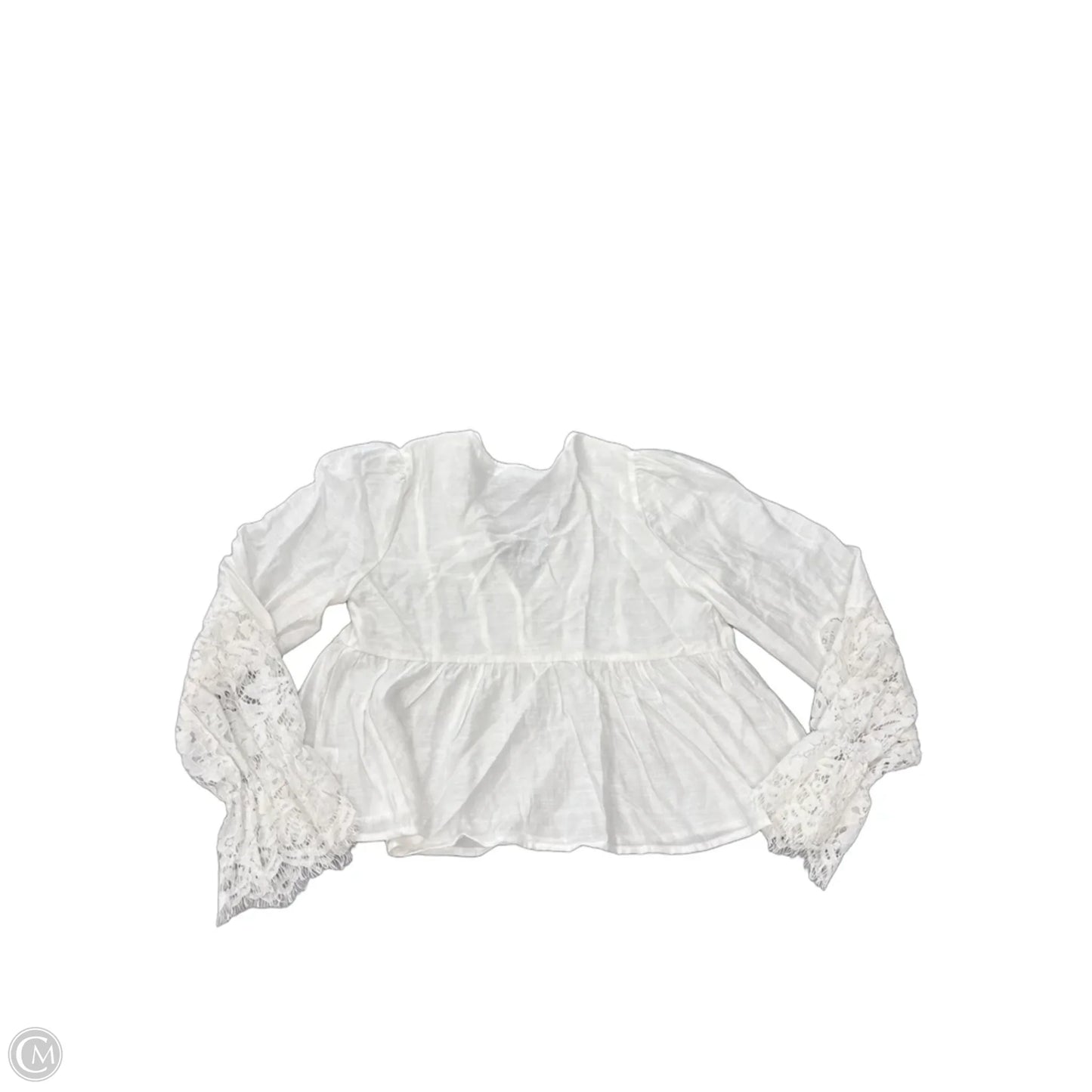Blouse Long Sleeve By Altard State In White, Size: S