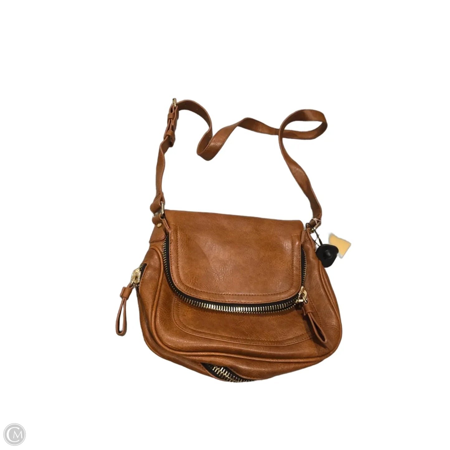 Crossbody Leather By Madison West, Size: Medium