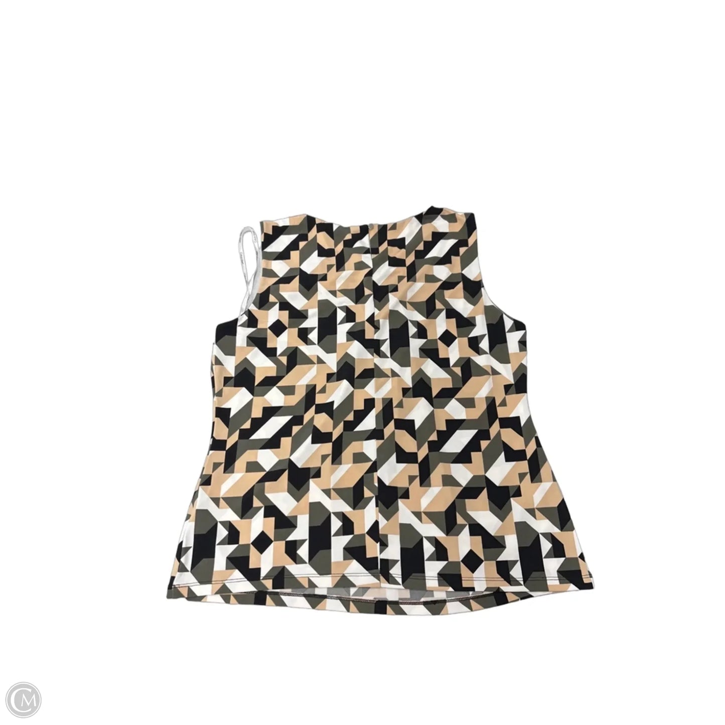 Tank Top By Calvin Klein In Green & Tan, Size: Xlp