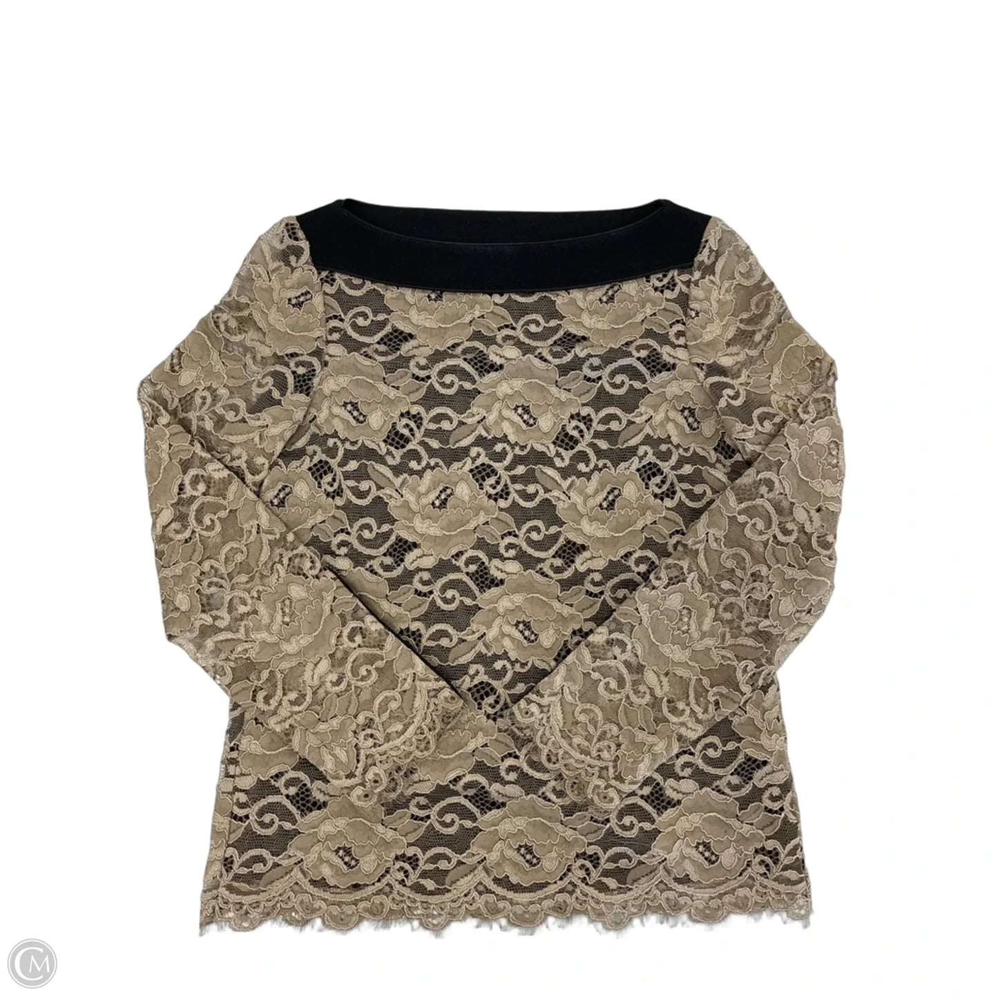 Top Long Sleeve Designer By Tory Burch In Tan, Size: Xs