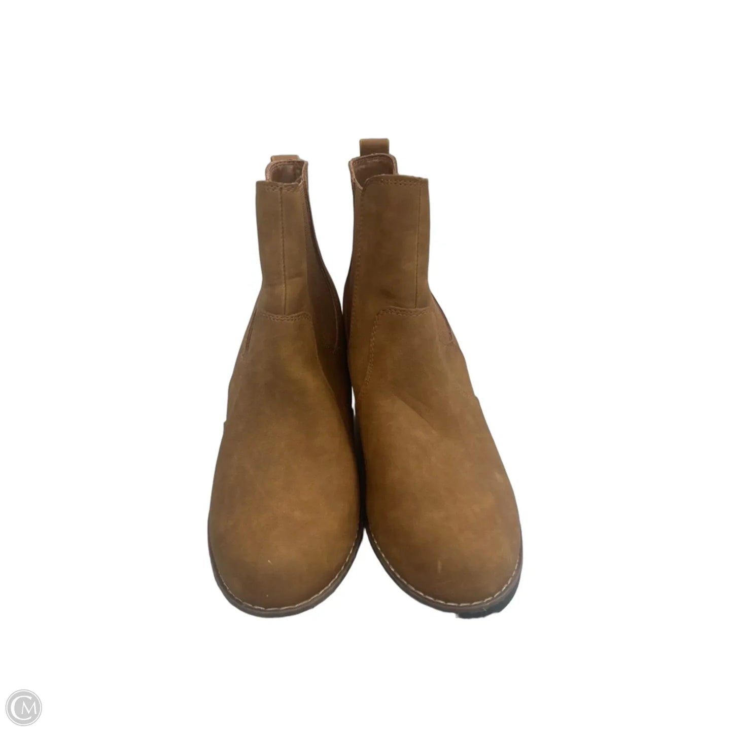 Boots Ankle Heels By Universal Thread In Brown, Size: 9.5