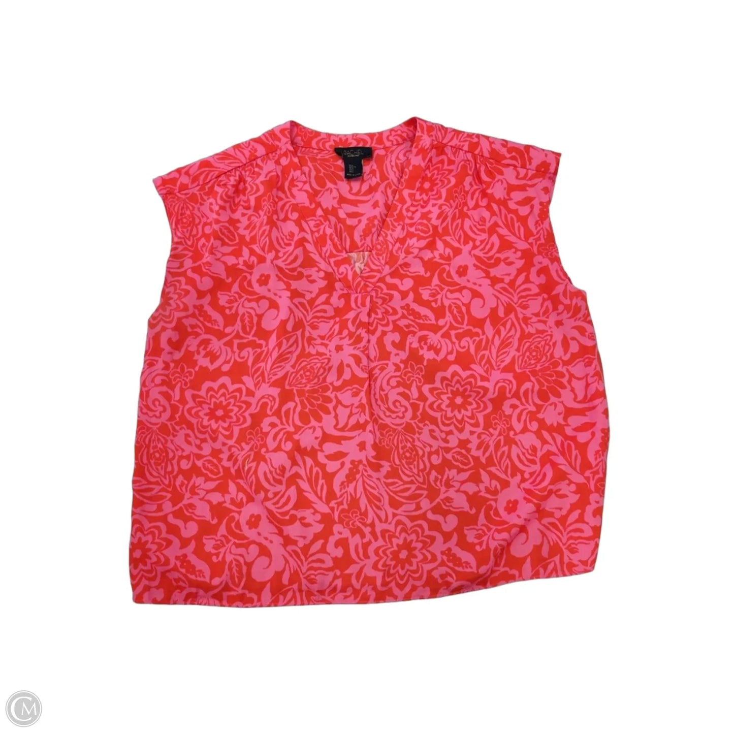 Top Sleeveless By Rachel Roy In Pink & Red, Size: L
