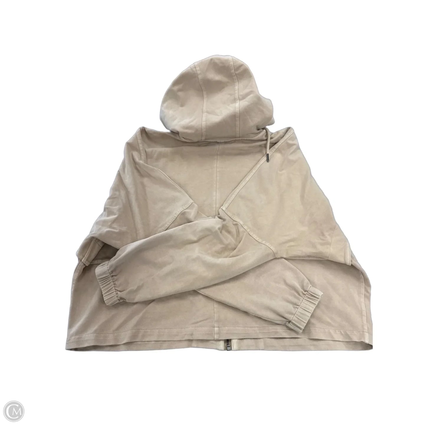 Top Long Sleeve By Mono B In Tan, Size: L