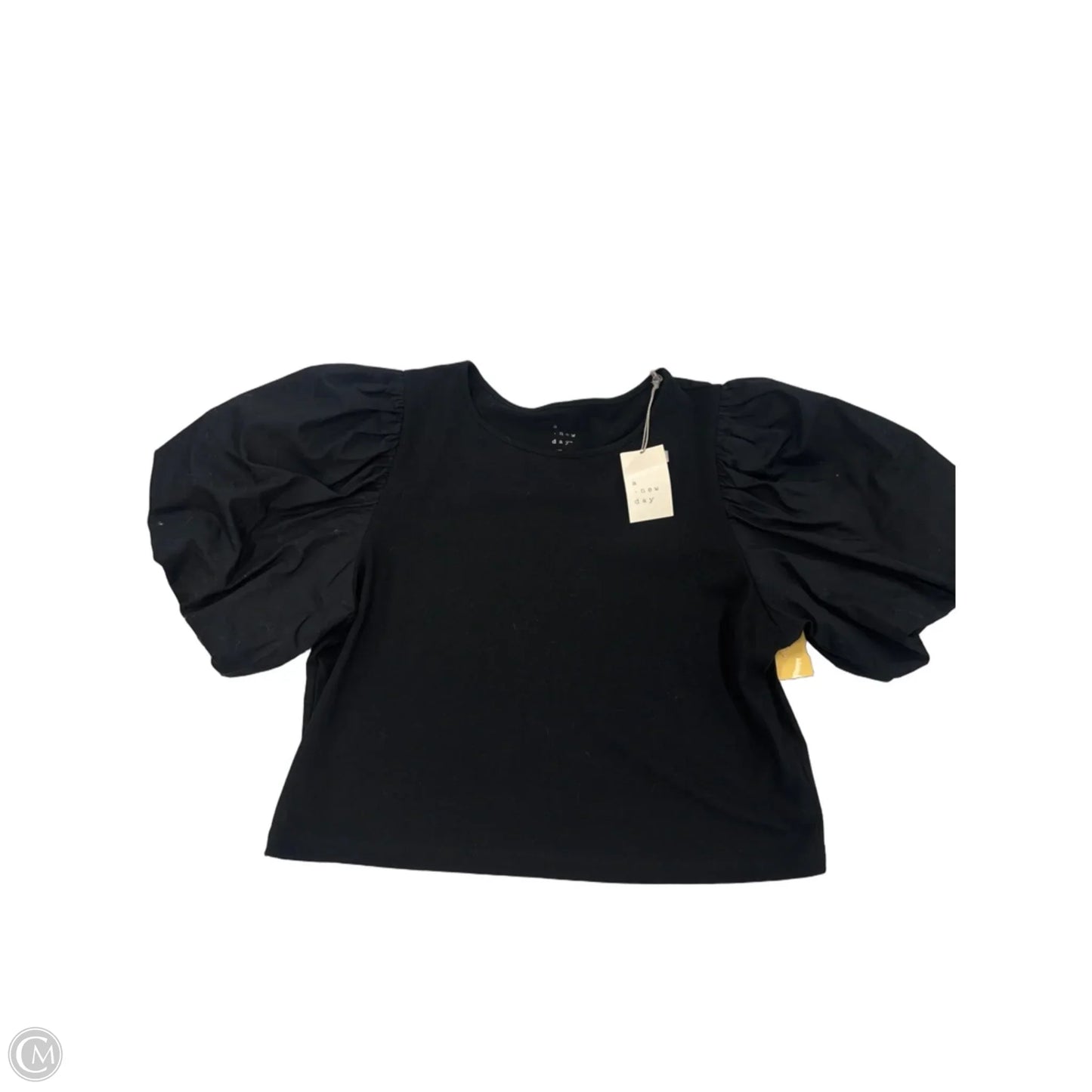 Top Short Sleeve By A New Day In Black, Size: L