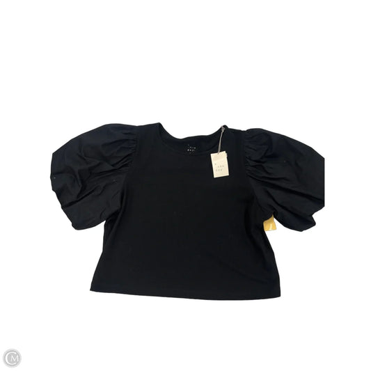 Top Short Sleeve By A New Day In Black, Size: L