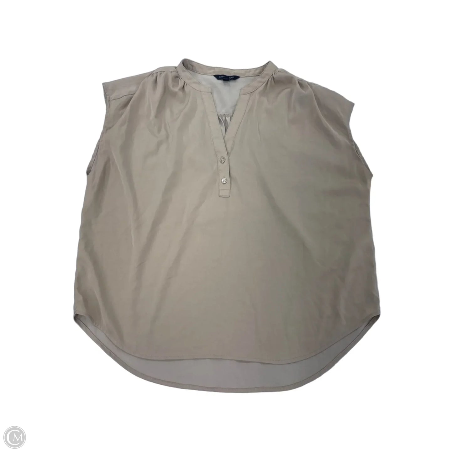 Top Sleeveless By Banana Republic In Tan, Size: M