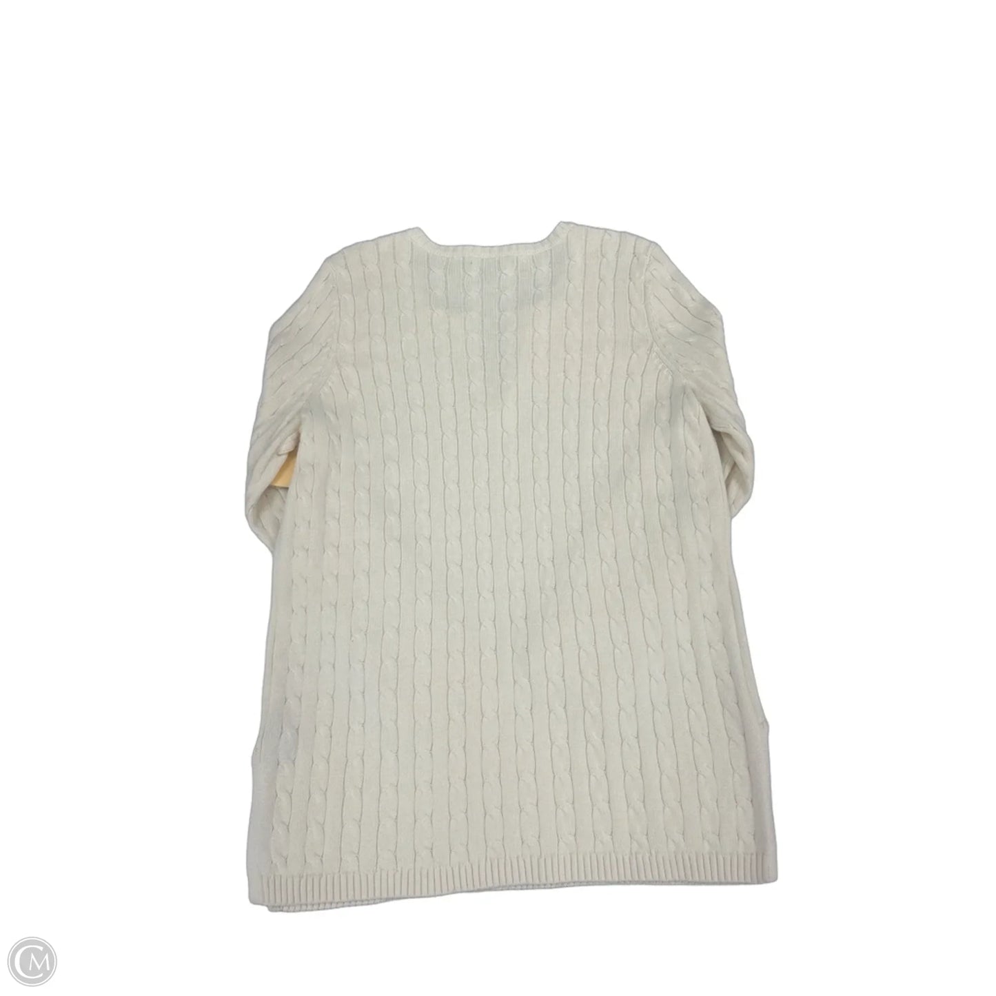 Sweater By Ralph Lauren In Cream, Size: 1x
