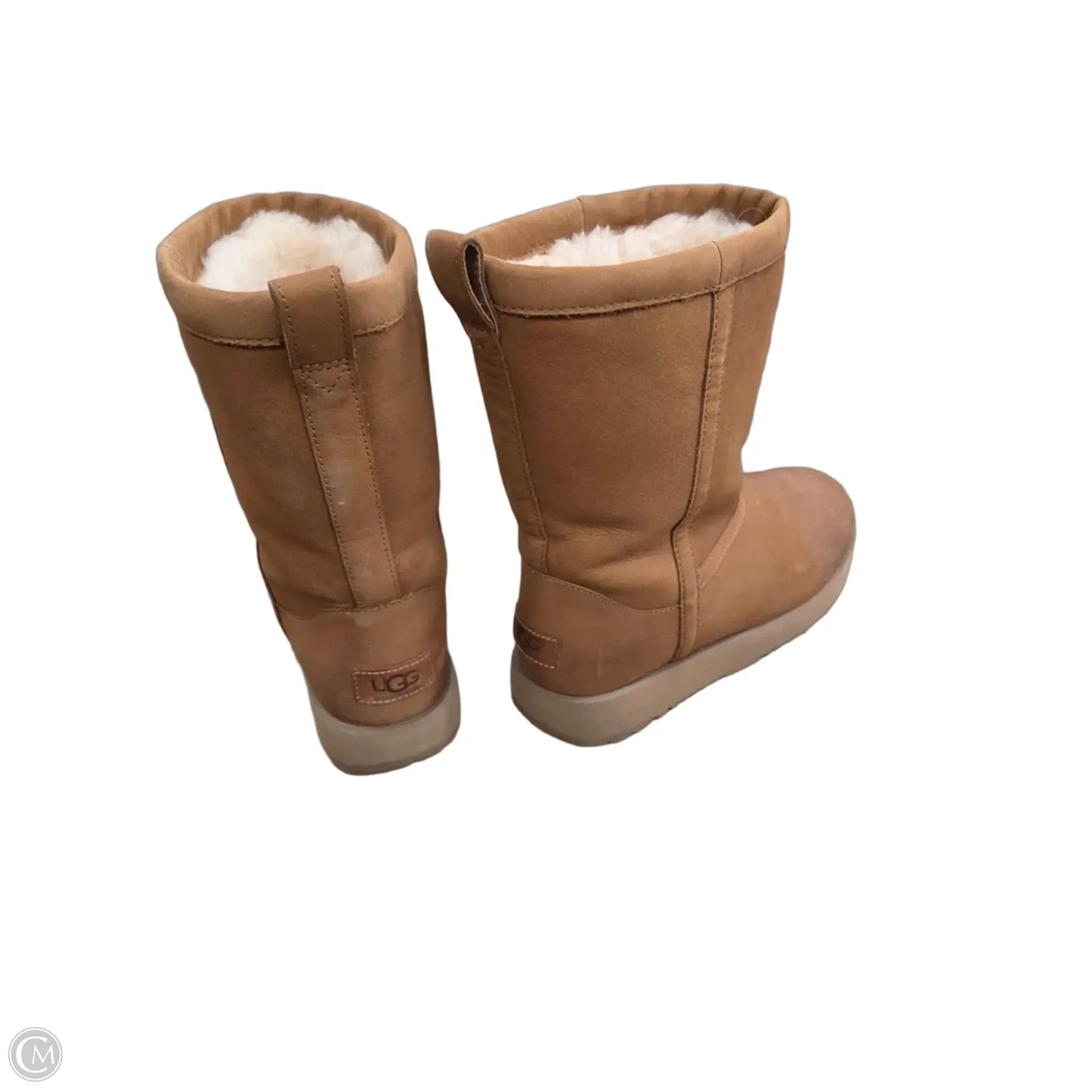 Boots Designer By Ugg In Brown, Size: 8