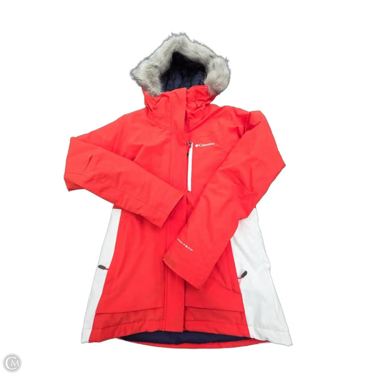 Coat Parka By Columbia In Orange, Size: S