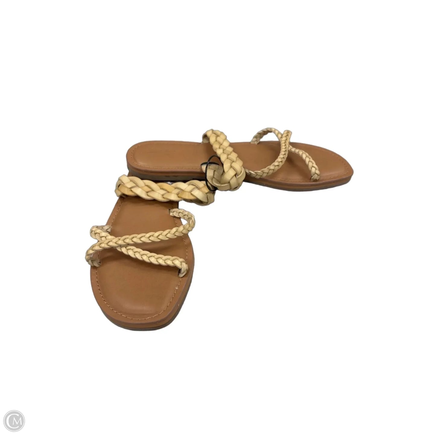 Sandals Flats By Universal Thread In Tan, Size: 9.5
