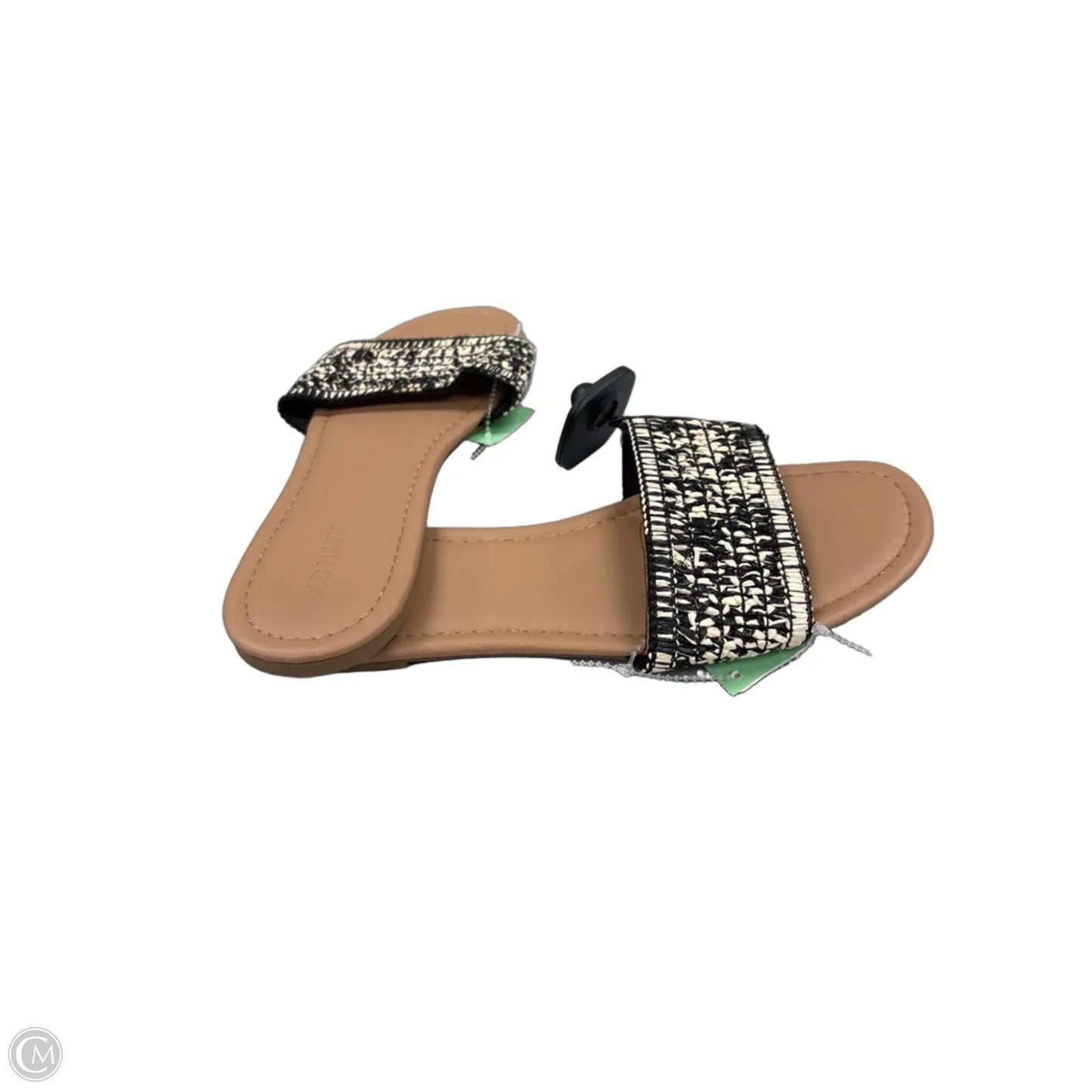 Sandals Flats By Old Navy In Black & Cream, Size: 8