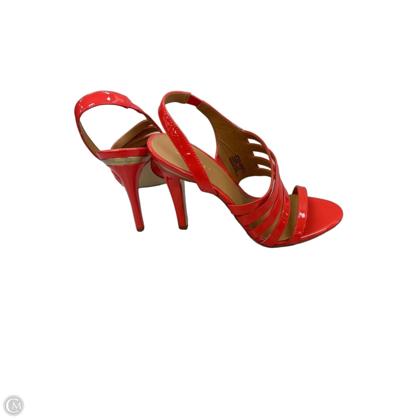 Shoes Heels Stiletto By Calvin Klein In Coral, Size: 9