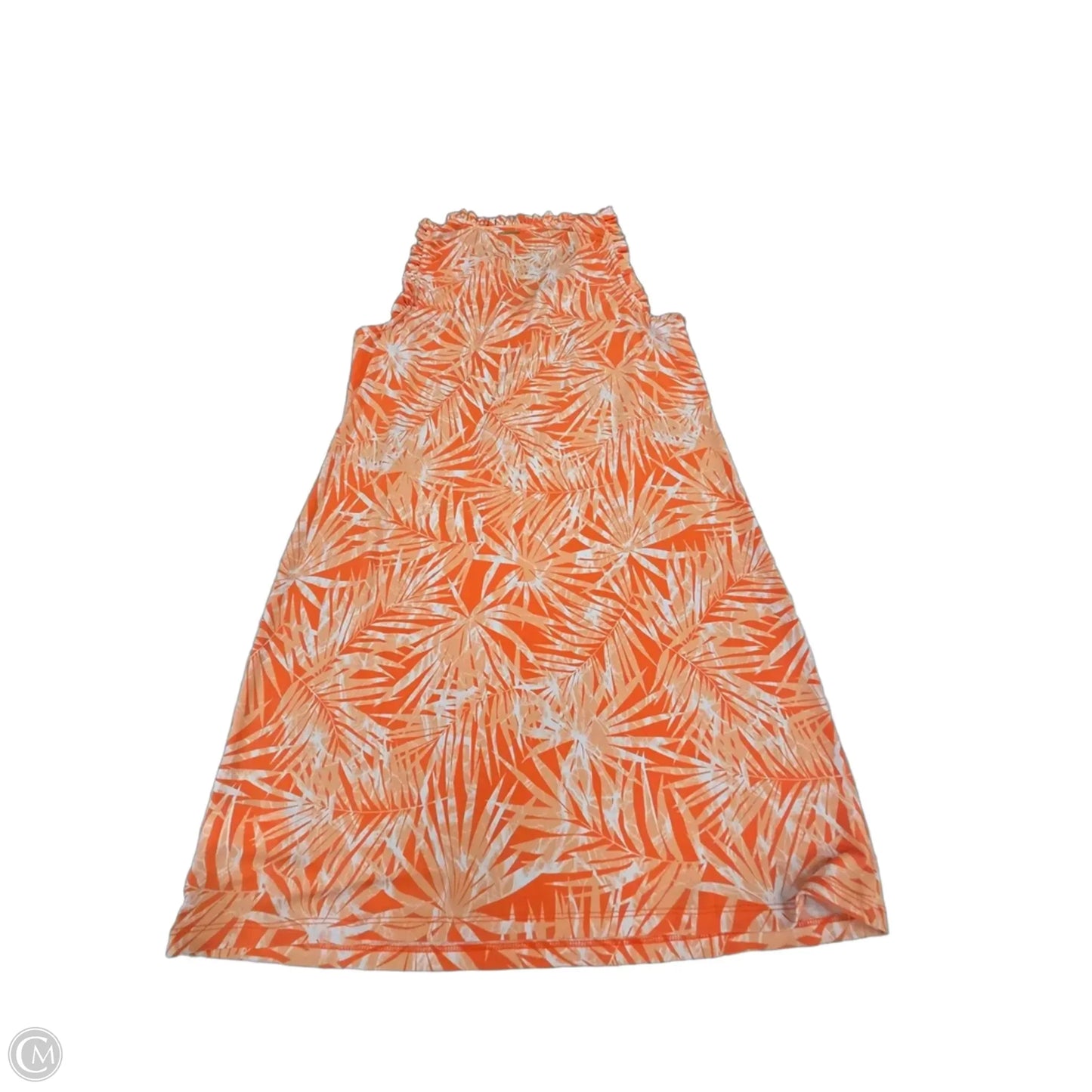 Dress Casual Midi By Michael By Michael Kors In Orange, Size: L