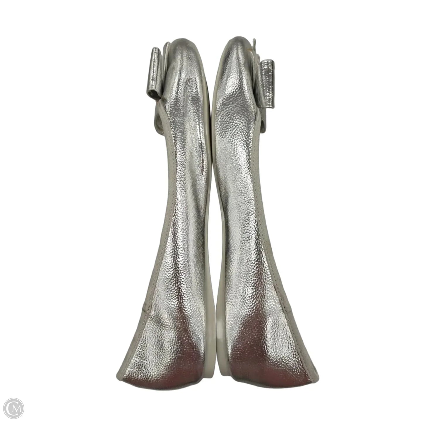 Shoes Flats By Ted Baker In Silver, Size: 8