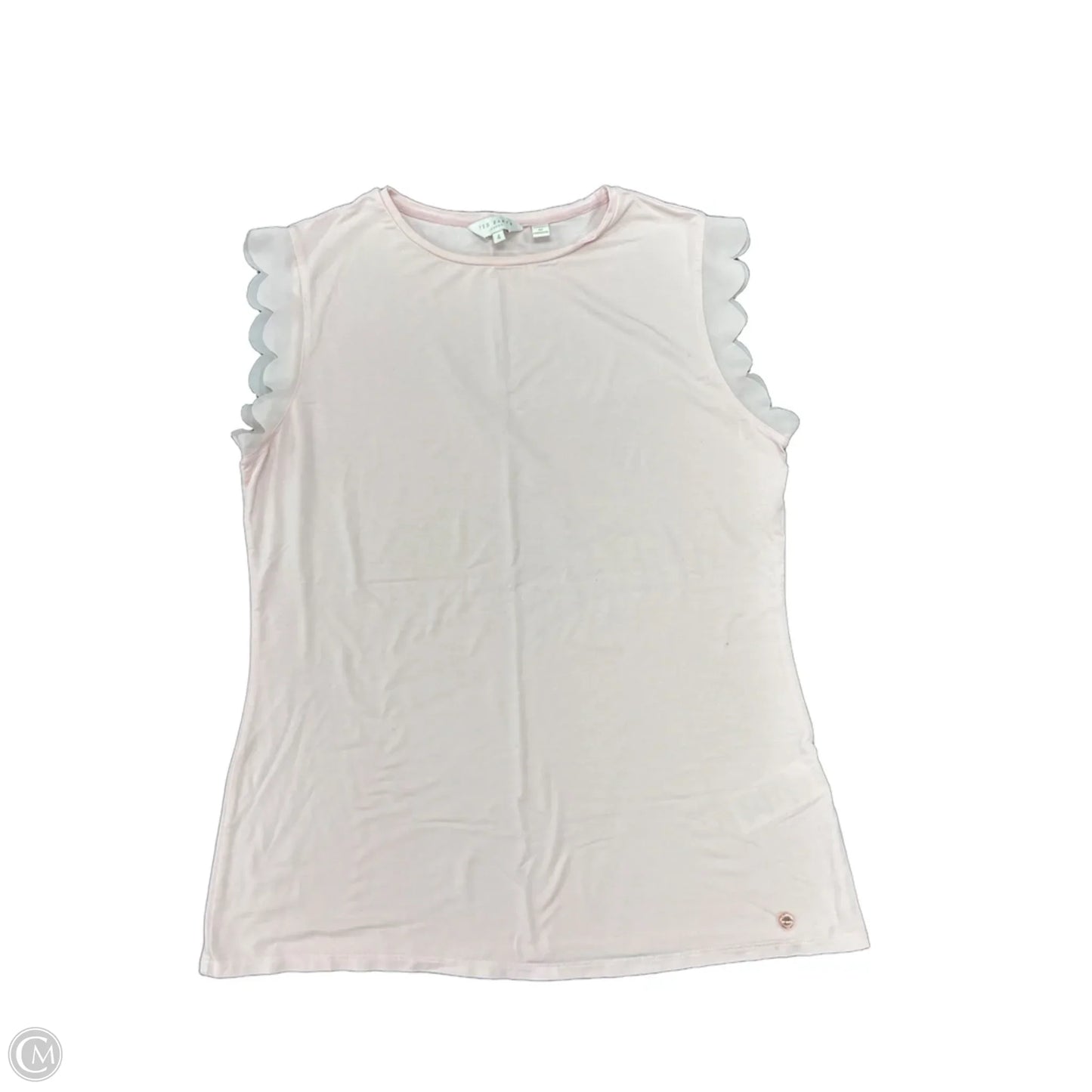Top Short Sleeve By Ted Baker In Pink, Size: Xl