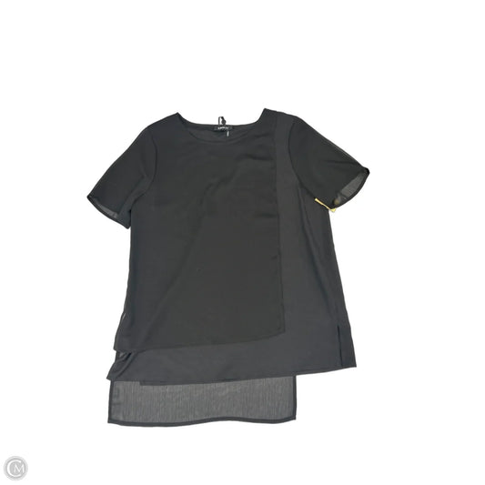 Top Short Sleeve By Dkny In Black, Size: S
