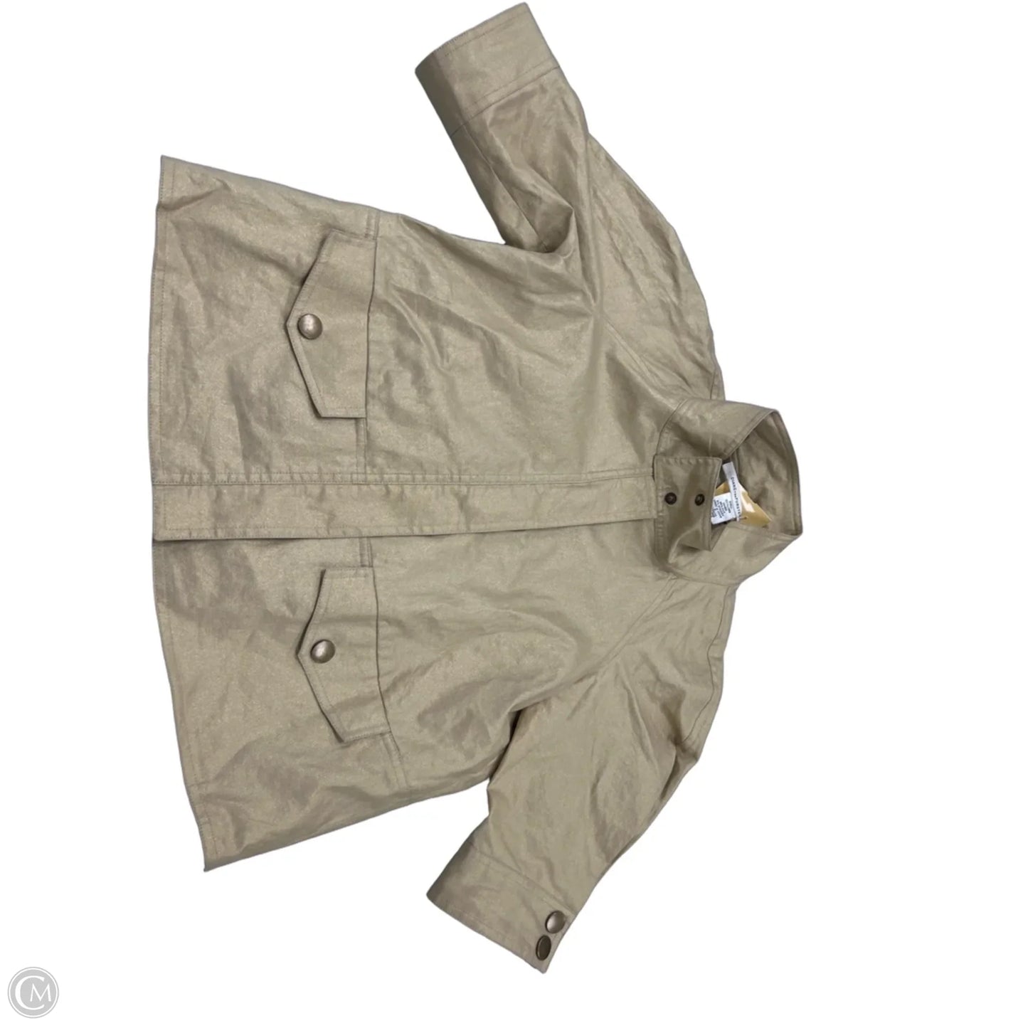Jacket Designer By Diane Von Furstenberg In Gold, Size: Xs