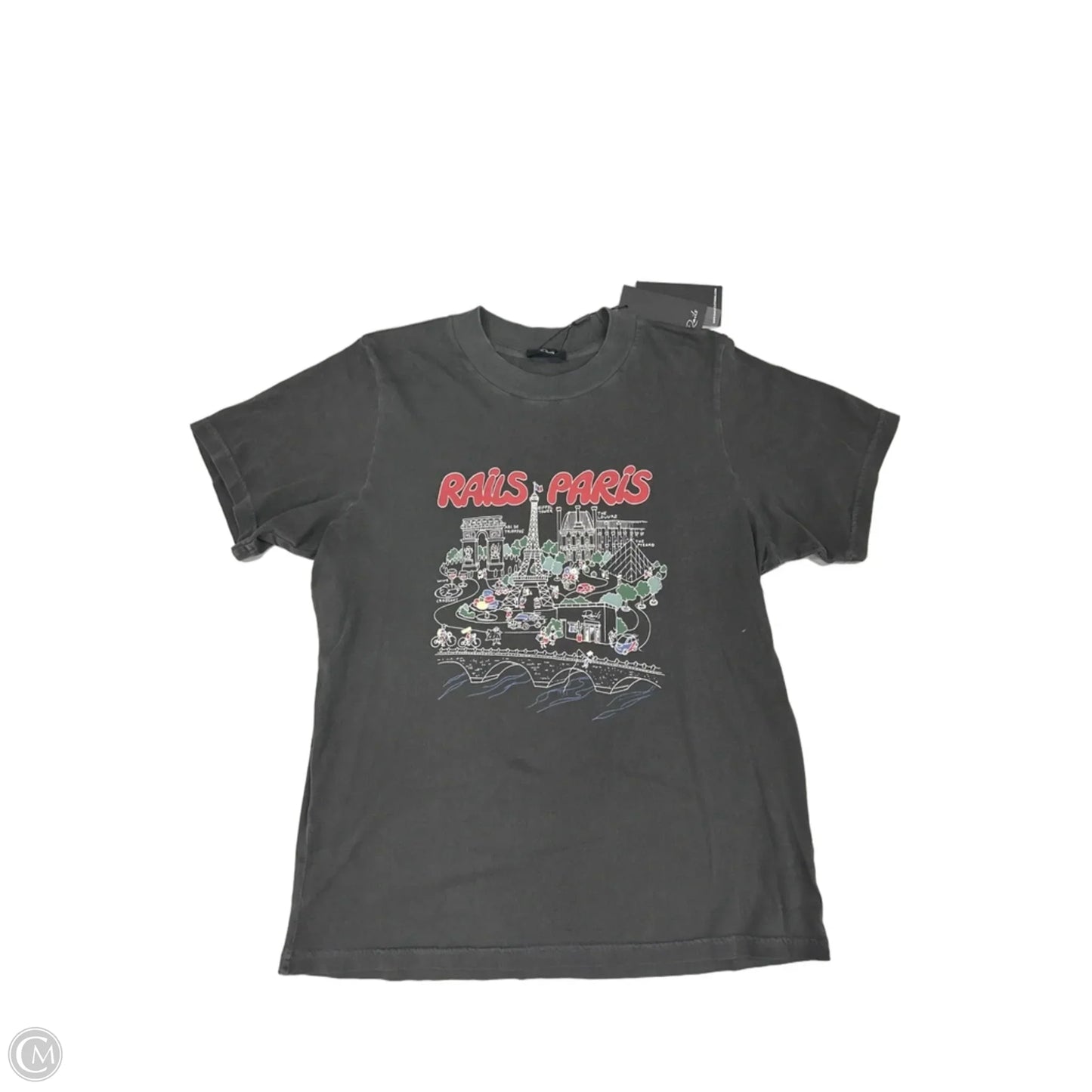 Top Short Sleeve By Rails In Grey, Size: S