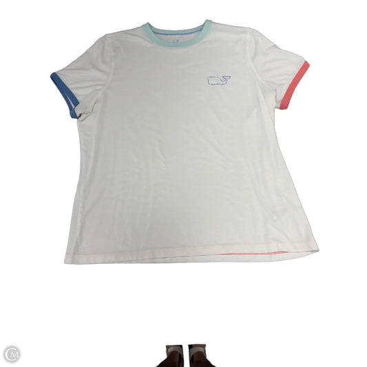 Top Short Sleeve Basic By Vineyard Vines In White, Size: Xl