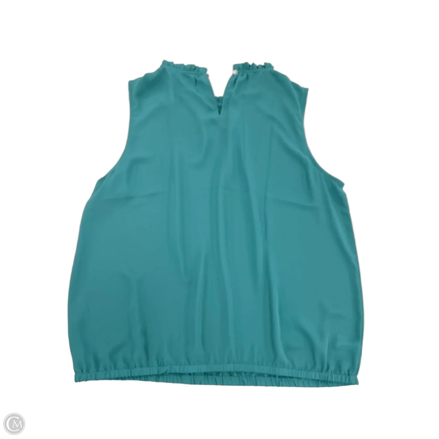 Top Sleeveless By Loft In Teal, Size: Xl