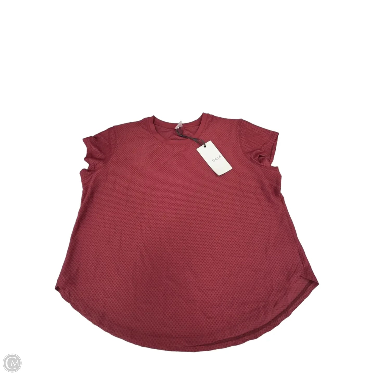 Top Short Sleeve By Calia In Red, Size: Xxl