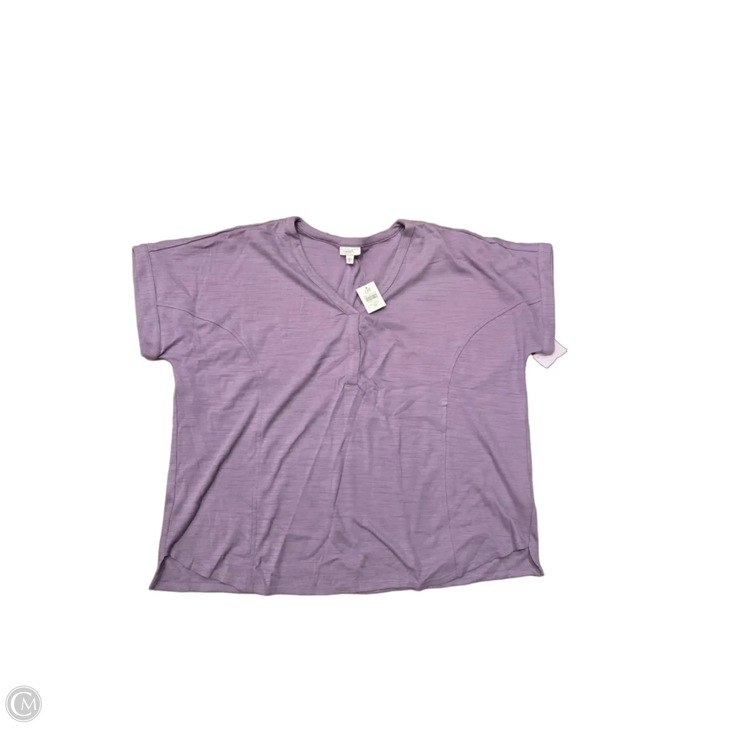 Top Short Sleeve By J. Jill In Purple, Size: 2x