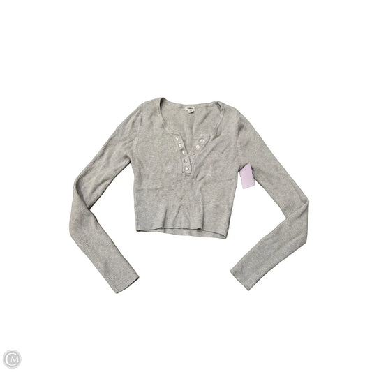 Top Long Sleeve By Garage In Grey, Size: Sp