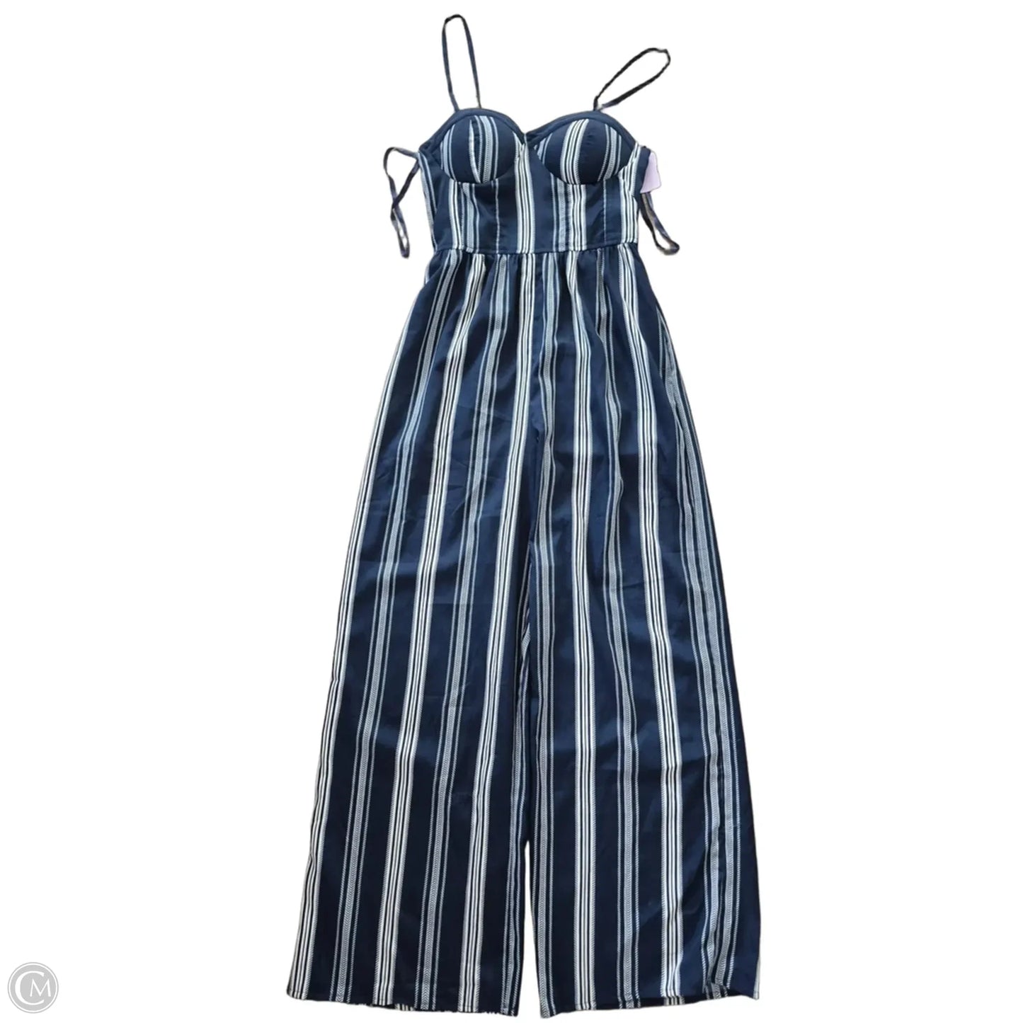 Jumpsuit By Band Of Gypsies In Blue & Cream, Size: S