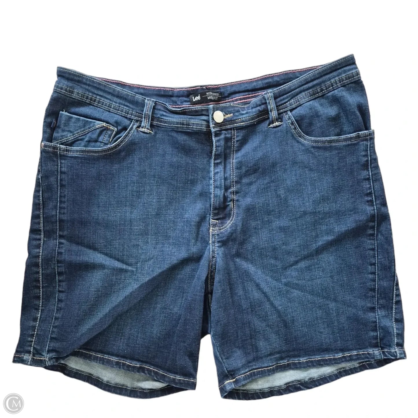 Shorts By Lee In Blue Denim, Size: 18