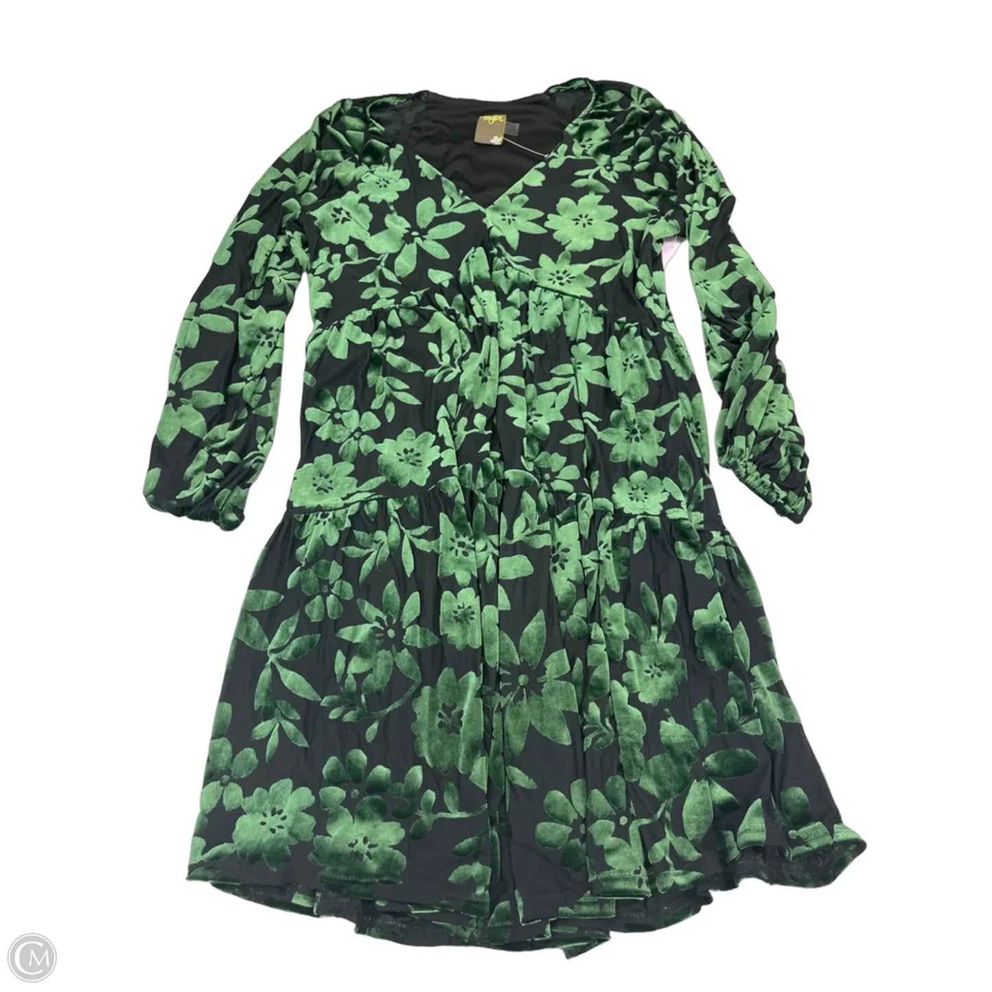 Dress Casual Short By Taylor In Black & Green, Size: 8