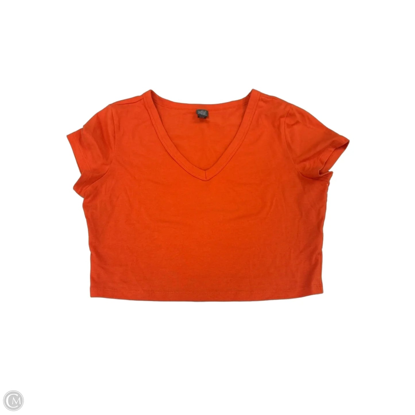 Top Short Sleeve By Wild Fable In Orange, Size: L
