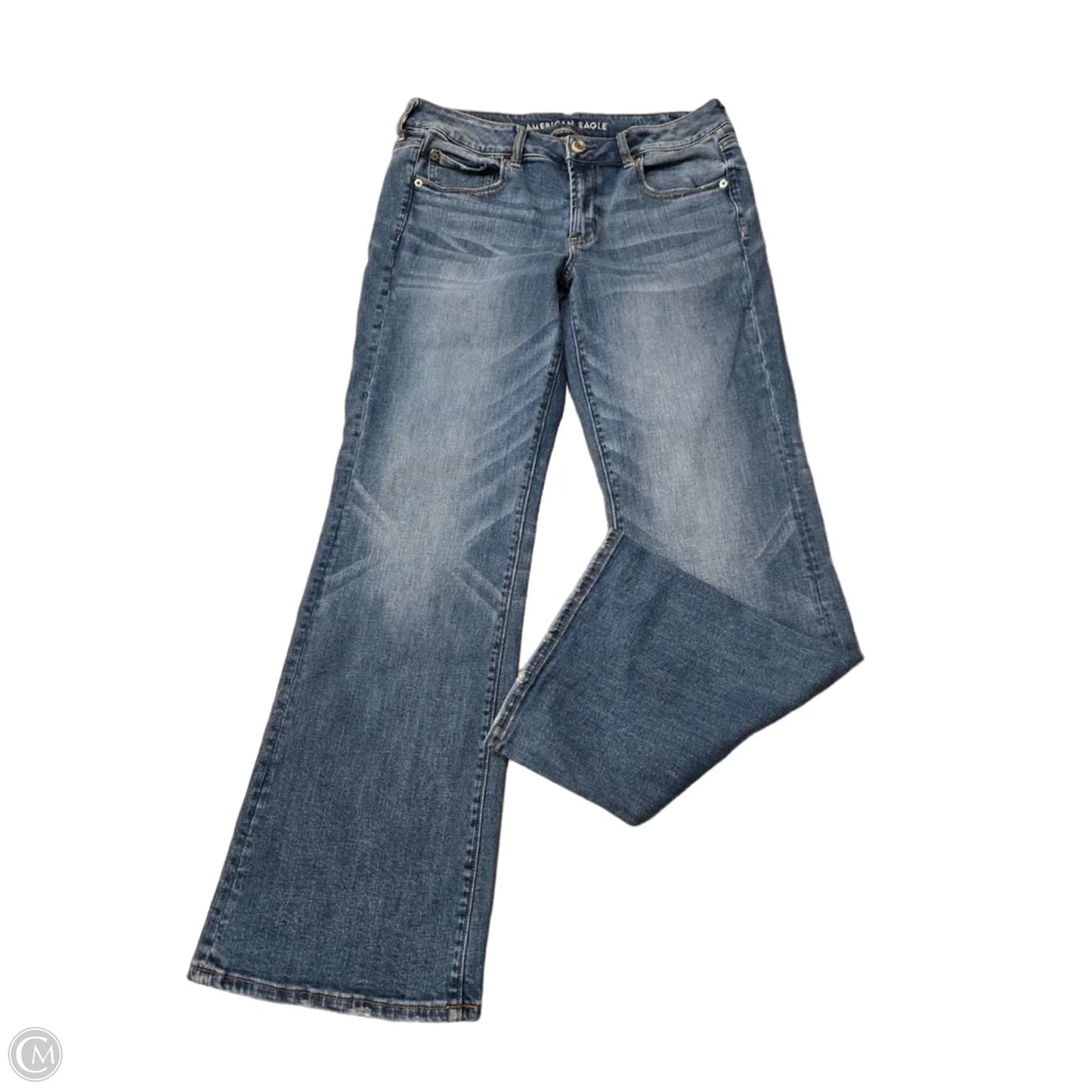 Jeans Boot Cut By American Eagle In Blue Denim, Size: 12