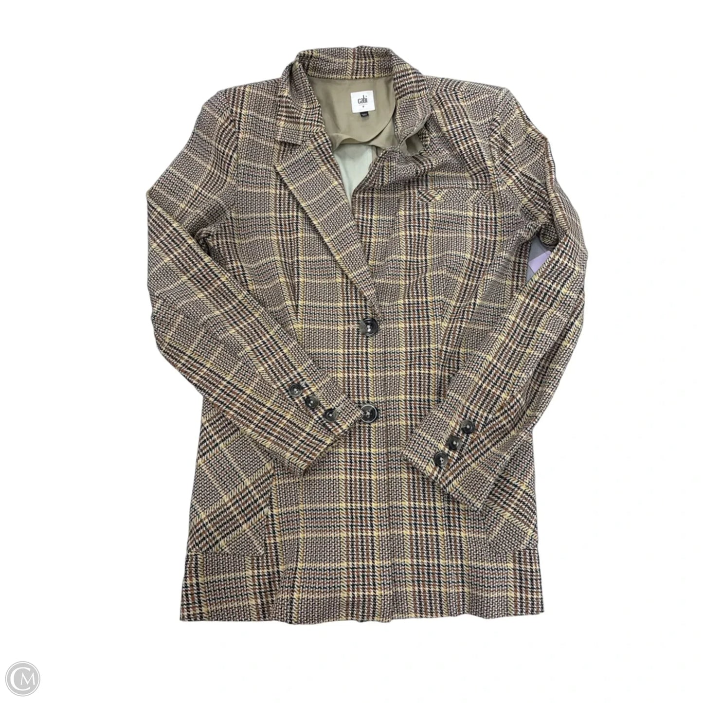 Blazer By Cabi In Plaid Pattern, Size: M