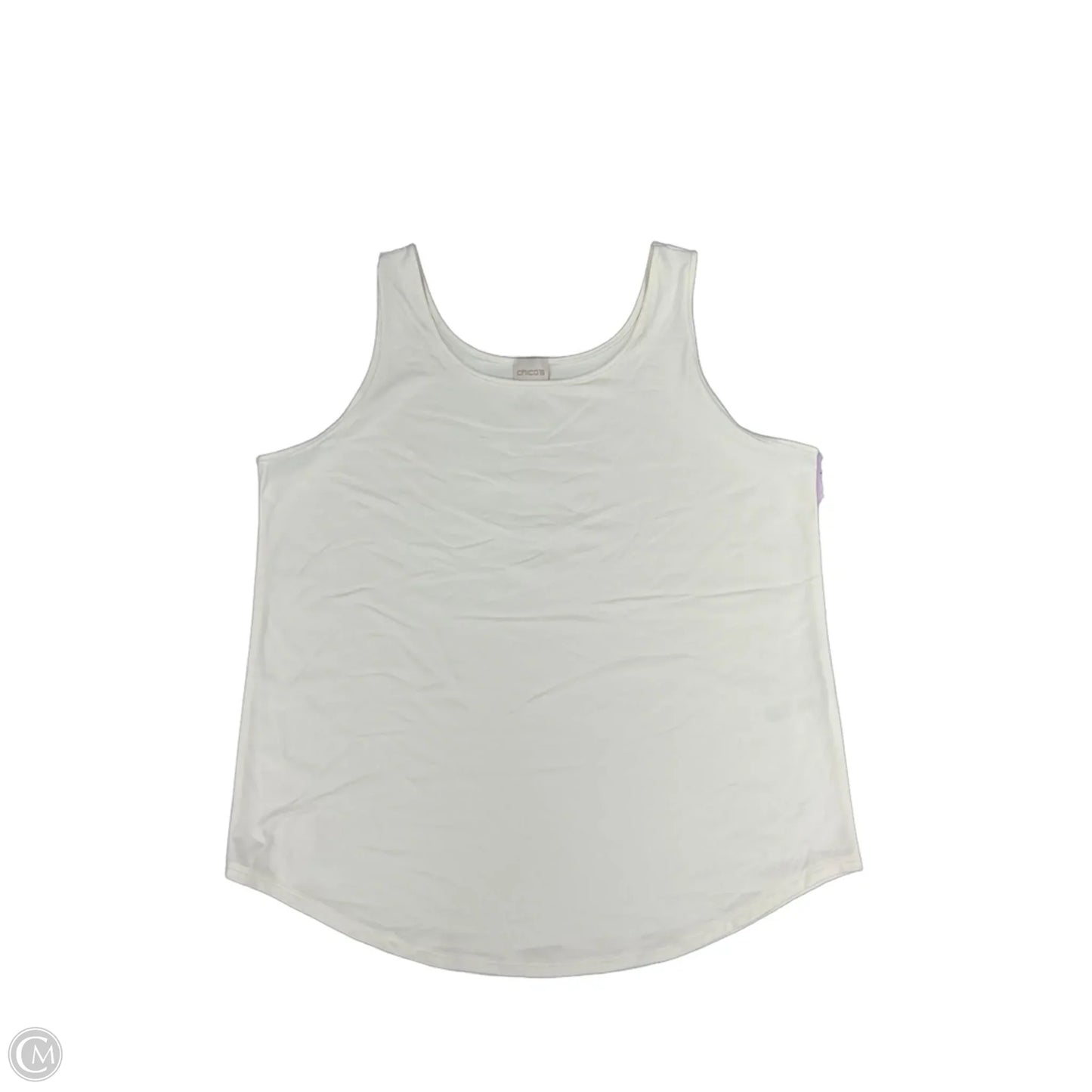 Tank Top By Chicos In White, Size: L