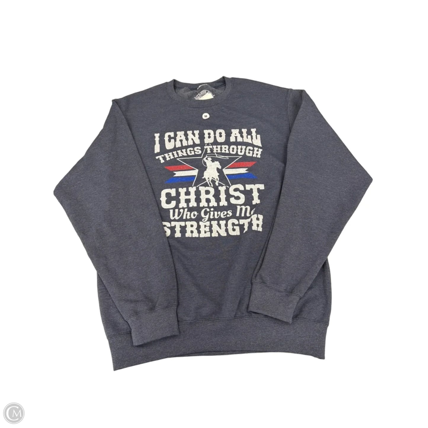 Sweatshirt Crewneck By Cmf In Blue, Size: M