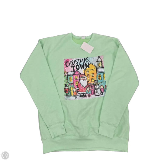 Sweatshirt Crewneck By Cmf In Green, Size: S