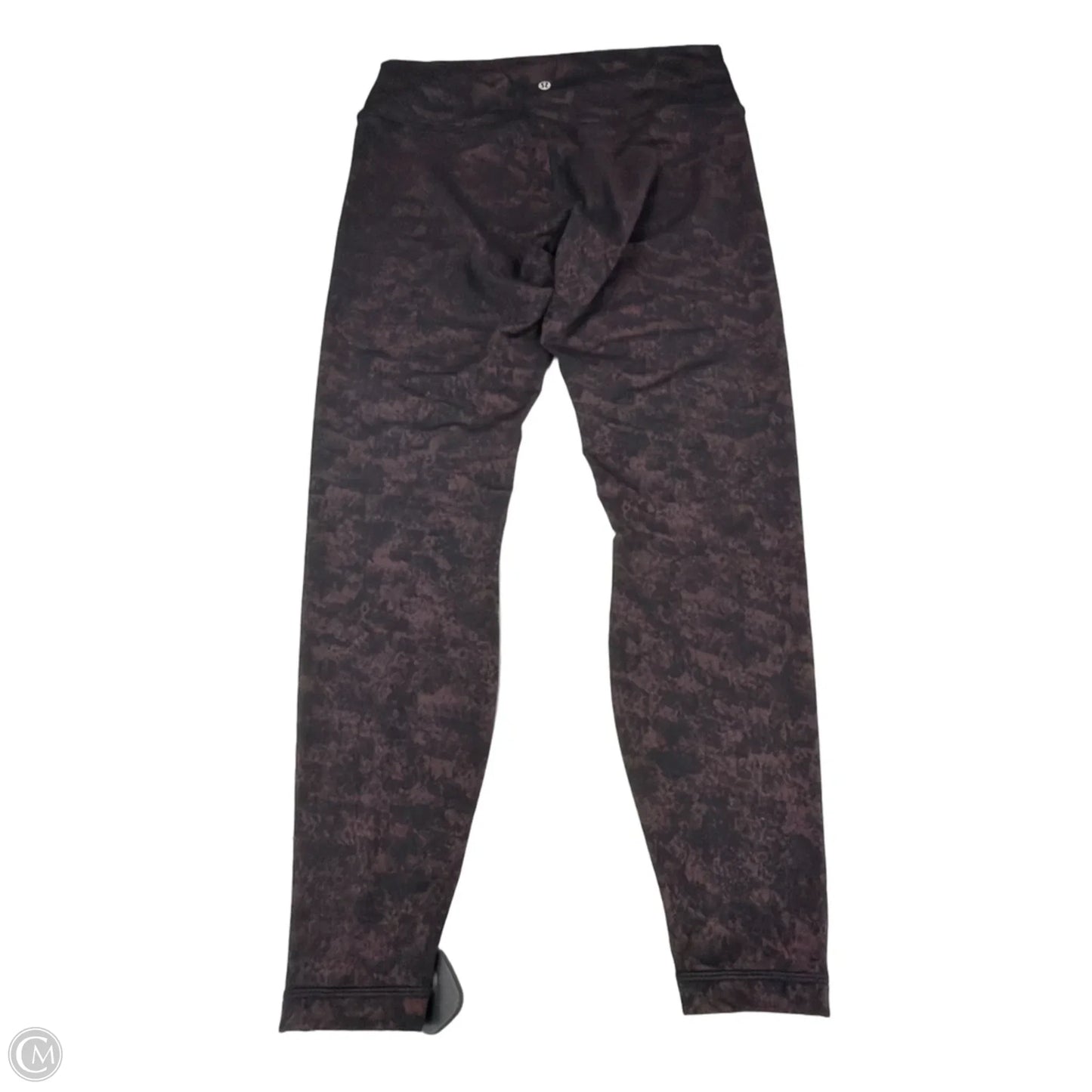 Athletic Leggings By Lululemon In Black & Purple, Size: 12