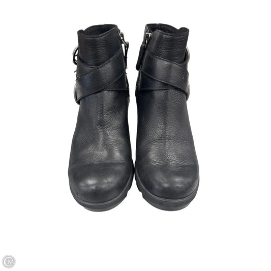 Shoes Heels Wedge By Sorel In Black, Size: 8