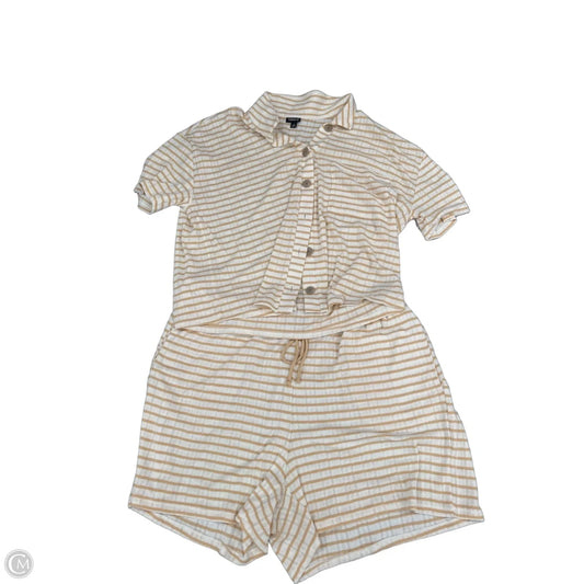 Top 2pc Short Sleeve By Torrid In Striped Pattern, Size: 1x