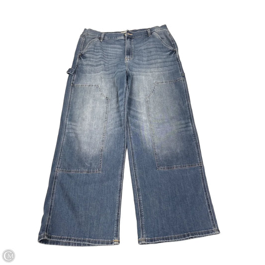 Jeans Wide Leg By So In Blue Denim, Size: 16
